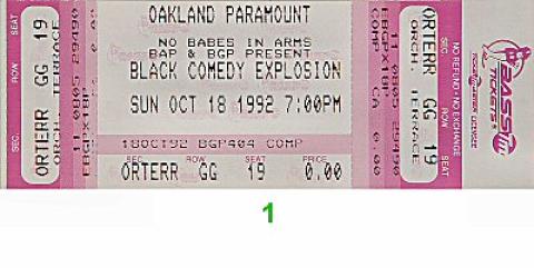 Jamie Foxx Vintage Ticket