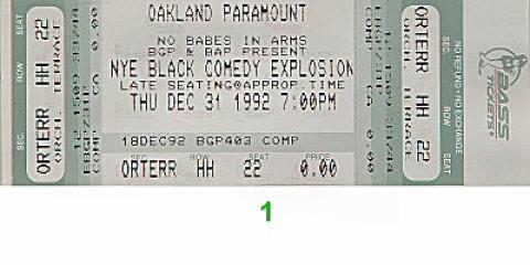 Eddie Griffin Vintage Ticket