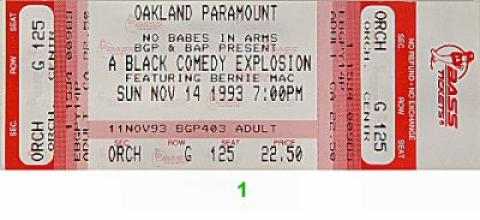 Bernie Mac Vintage Ticket