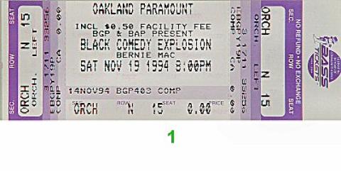 Bernie Mac Vintage Ticket