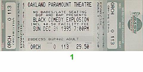 Mark Curry Vintage Ticket