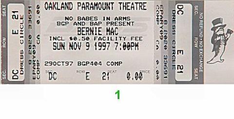 Bernie Mac Vintage Ticket