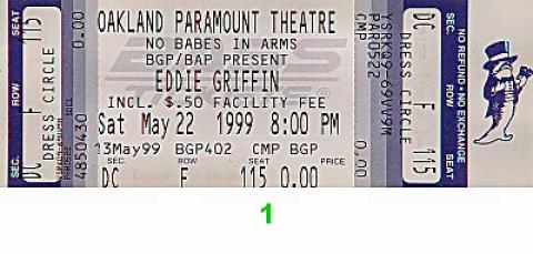 Eddie Griffin Vintage Ticket