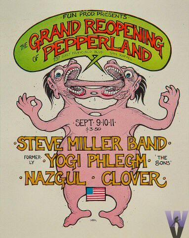 Steve Miller Band Handbill