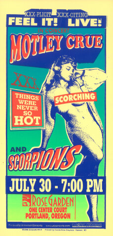 Motley Crue Handbill