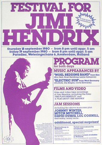 Festival for Jimi Hendrix Poster