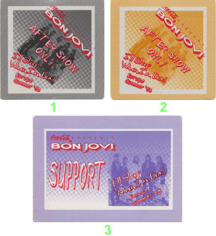 Bon Jovi Backstage Pass