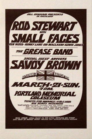 Rod Stewart Handbill