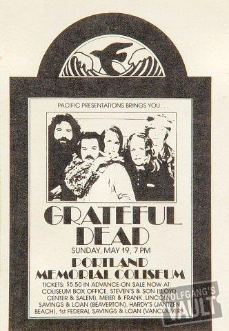 Grateful Dead Handbill