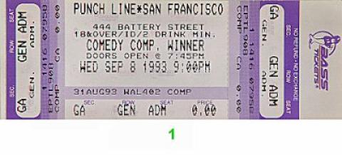 Carlos Alazraqui Vintage Ticket