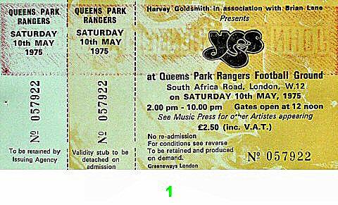 Yes Vintage Ticket