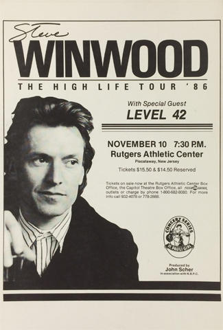 Steve Winwood Poster