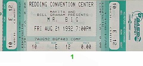 Mr. Big Vintage Ticket