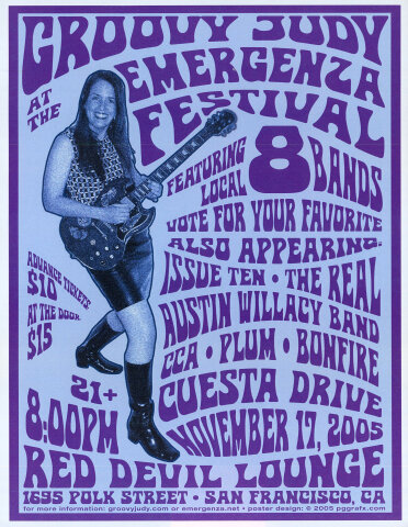 Groovy Judy Emergenza Festival Poster