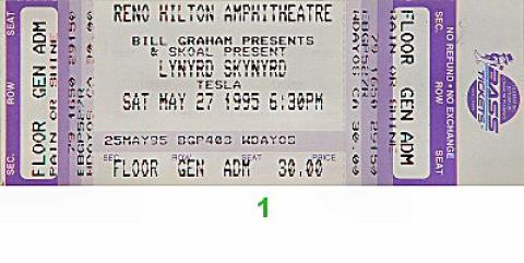 Lynyrd Skynyrd Vintage Ticket