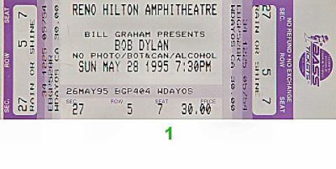 Bob Dylan Vintage Ticket