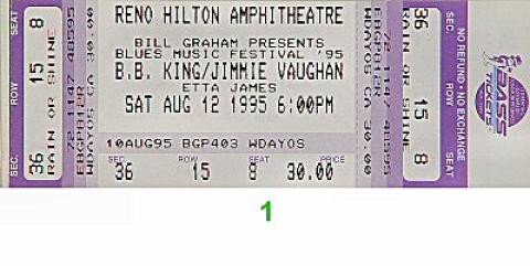 Blues Music Festival Vintage Ticket