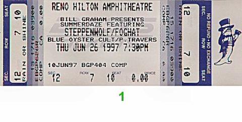 Steppenwolf Vintage Ticket