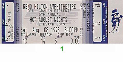The Beach Boys Vintage Ticket