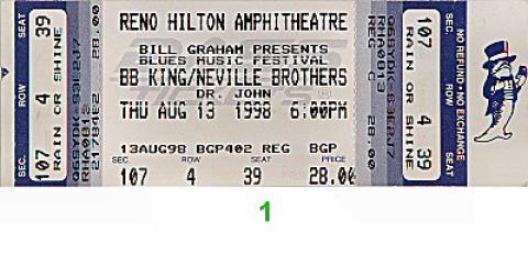 B.B. King Vintage Ticket