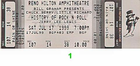 Chuck Berry Vintage Ticket