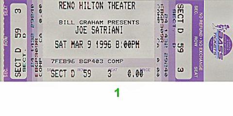 Joe Satriani Vintage Ticket
