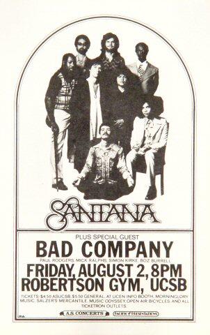 Santana Handbill