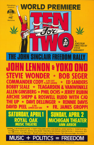 John Lennon and Yoko Ono Poster
