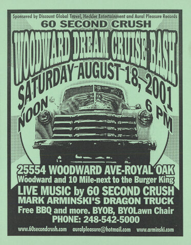 60 Second Crush Handbill