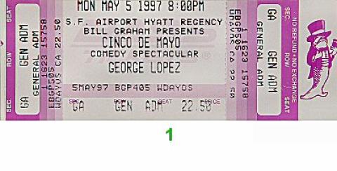 George Lopez Vintage Ticket
