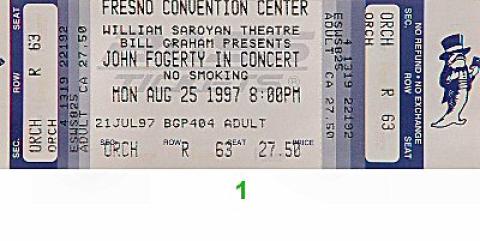 John Fogerty Vintage Ticket
