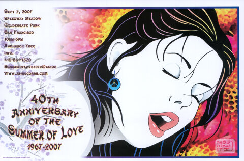 40th Anniversary of the Summer of Love 1967-2007 Poster