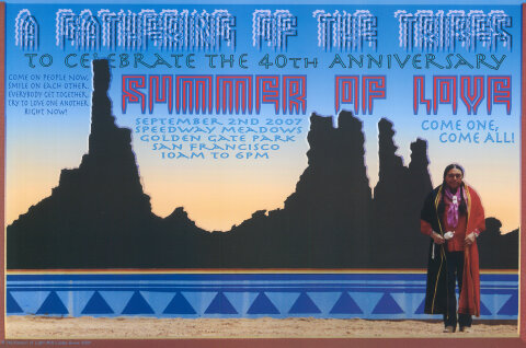 A Gathering of the Tribes to Celebrate the 40th Anniversary Summer of Love Poster
