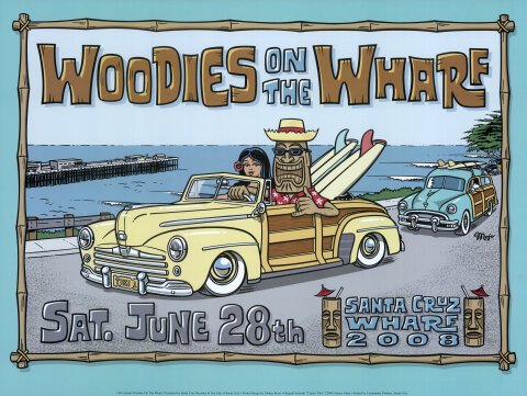 Woodies on the Wharf Poster