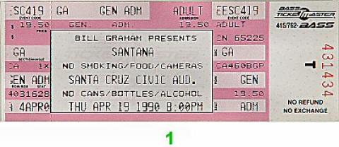 Santana Vintage Ticket