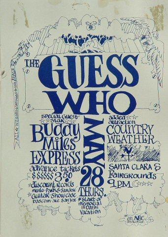 The Guess Who Handbill