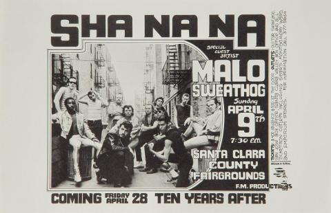 Sha Na Na Handbill