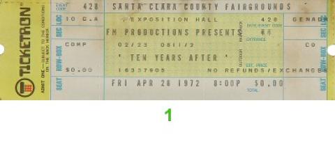 Ten Years After Vintage Ticket