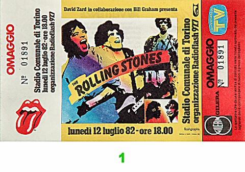 The Rolling Stones Vintage Ticket