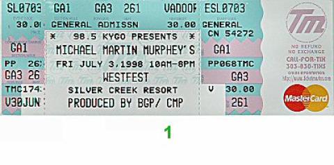 Lyle Lovett Vintage Ticket