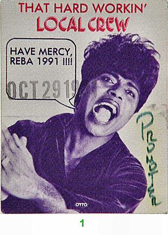 Reba McEntire Backstage Pass