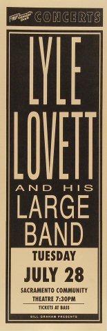 Lyle Lovett & His Large Band Poster