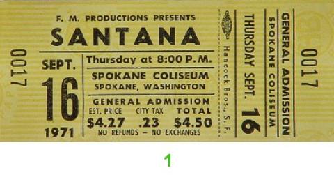 Santana Vintage Ticket