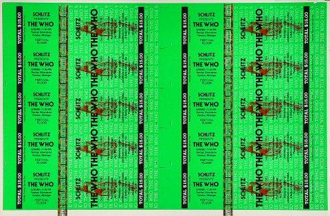 The Who Vintage Ticket