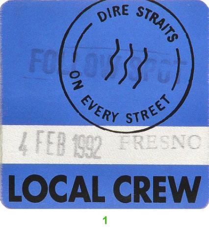Dire Straits Backstage Pass