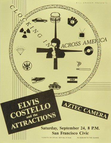 Elvis Costello & the Attractions Handbill