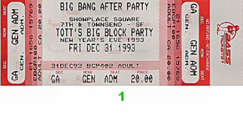 Chris Isaak Vintage Ticket