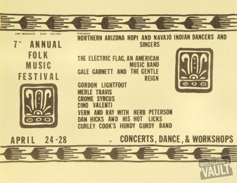 Folk Music Festival Handbill