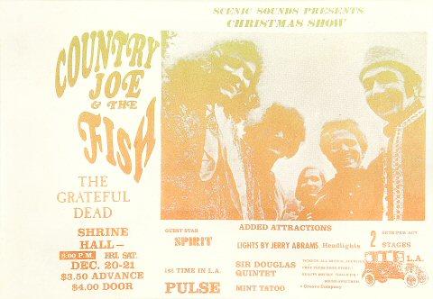 Country Joe & the Fish Handbill