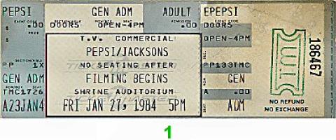 The Jackson 5 Vintage Ticket